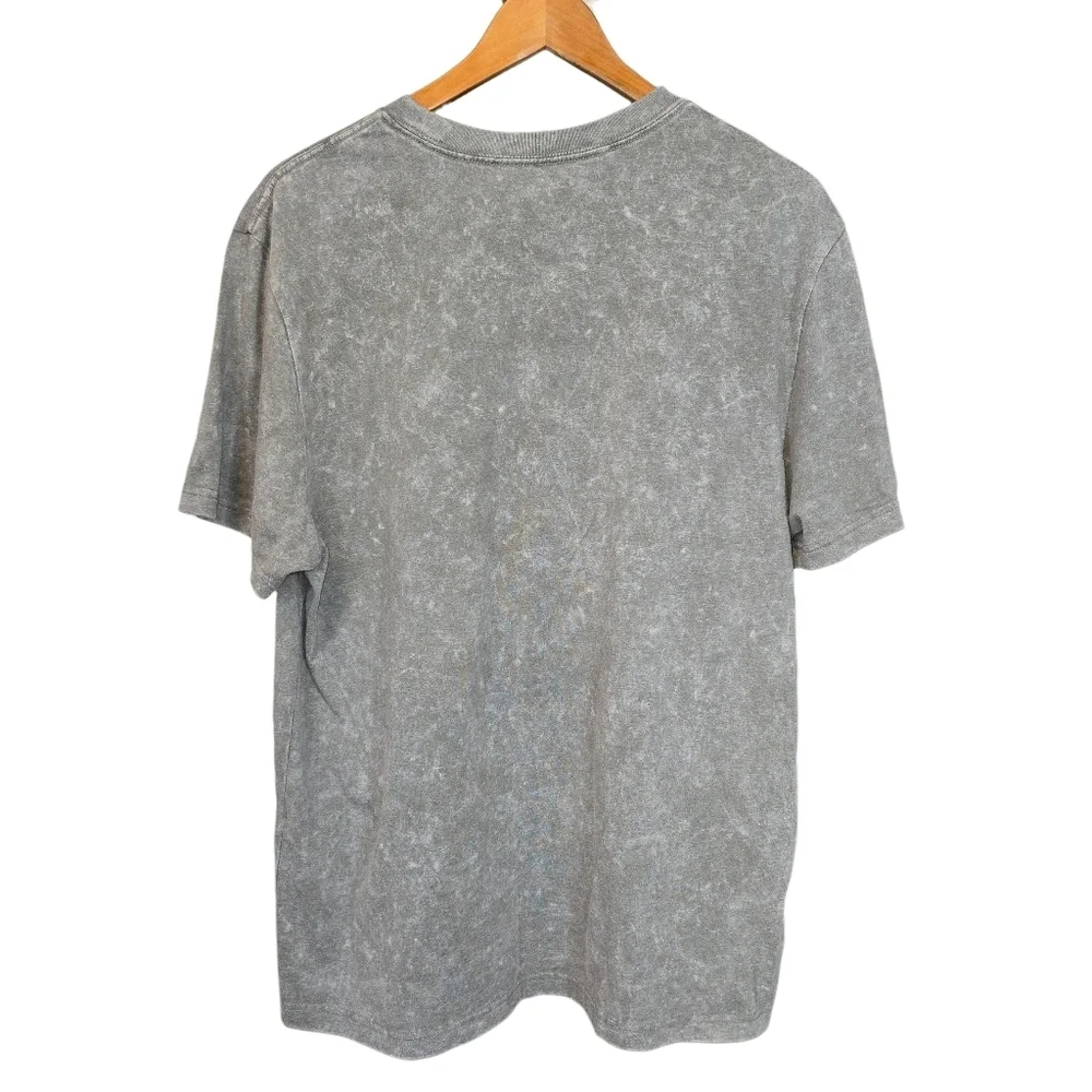 Aerosmith Graphic Band Tee Gray Distressed Vintage Style Men’s Size Large